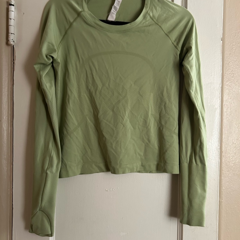 Women's Green Long Sleeve Top